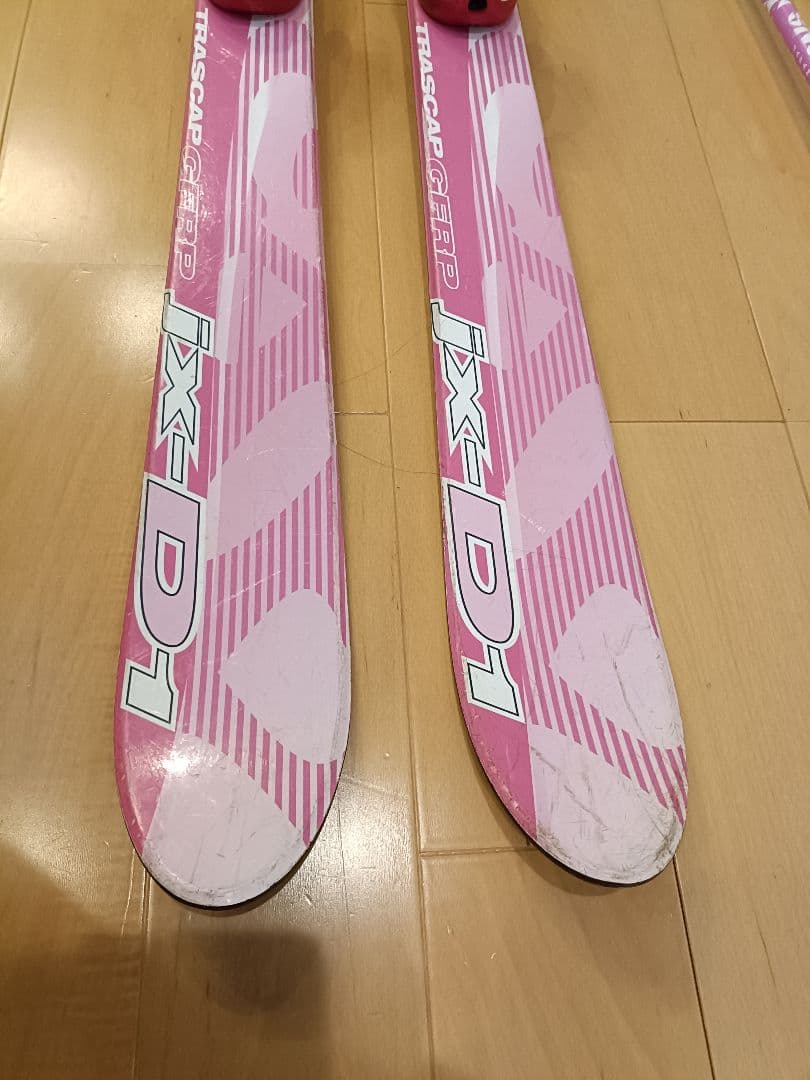 １１８センチ ピンク　スキー　ブーツ21から22センチ　ストック８５センチセット