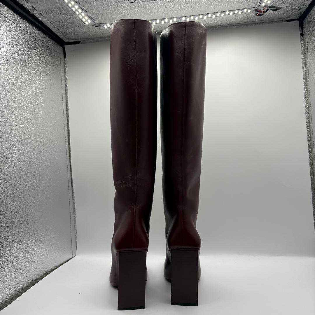 BALENCIAGA バーガンディ ロングブーツ