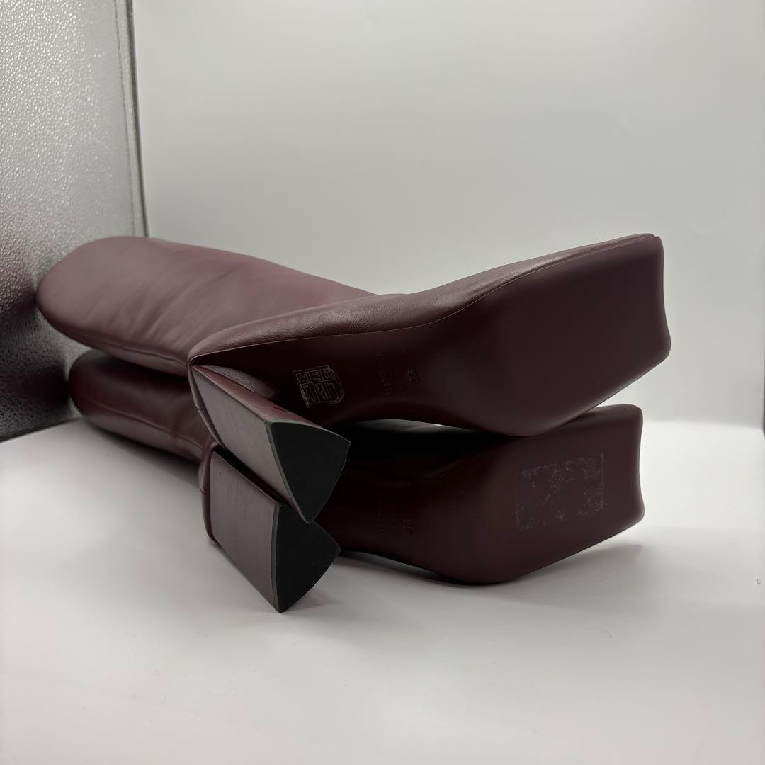 BALENCIAGA バーガンディ ロングブーツ