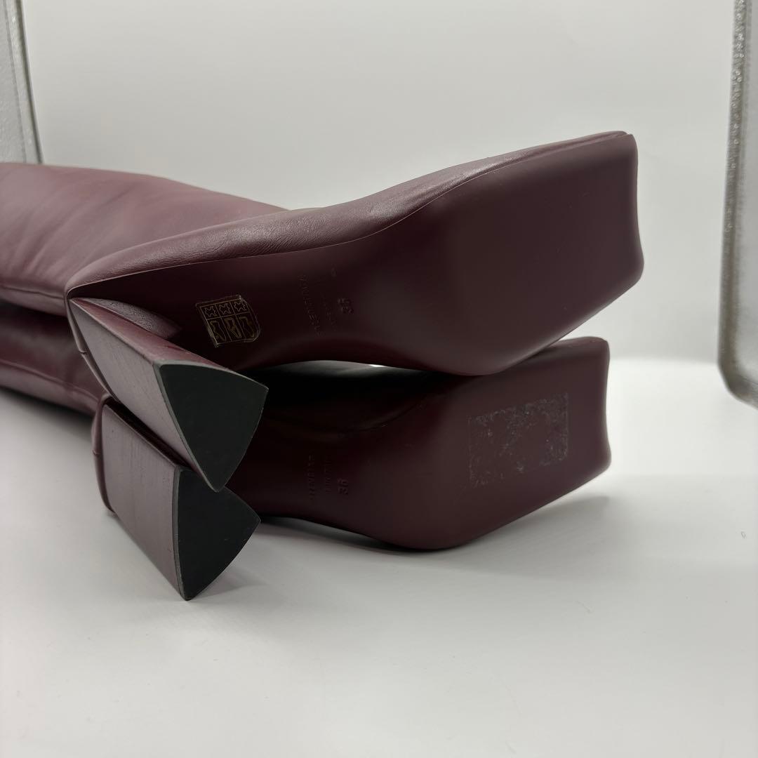 BALENCIAGA バーガンディ ロングブーツ