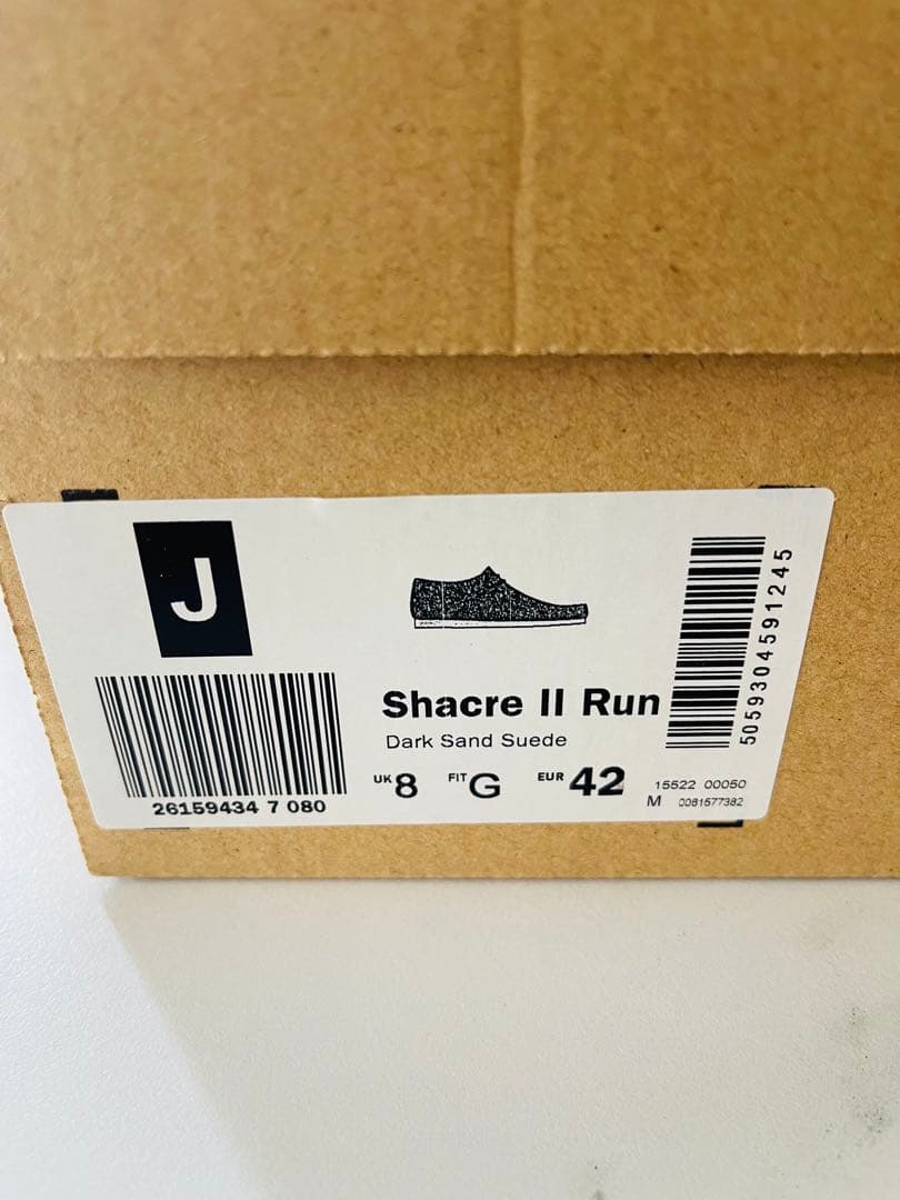 c*i様 Clarks Shacre II Run ダークサンドスエードUK8