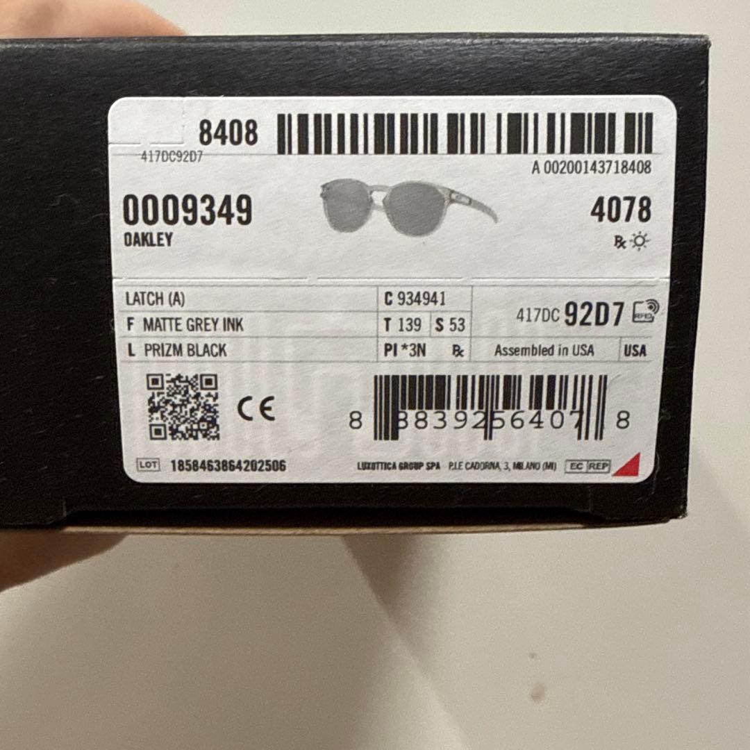 オークリー　ラッチOKALEY LATCH OO9349 美品