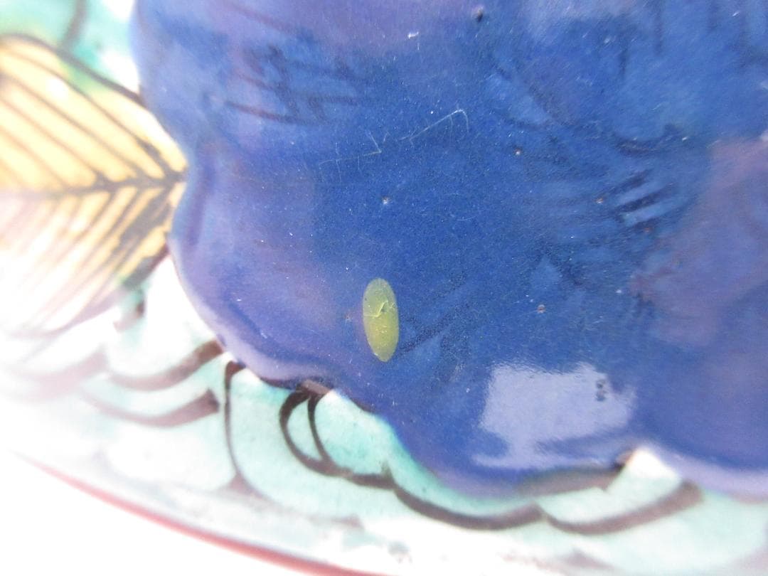 時代物 九谷 花鳥紋 牡丹 桜 雉 色絵 中鉢 TN 86 70816