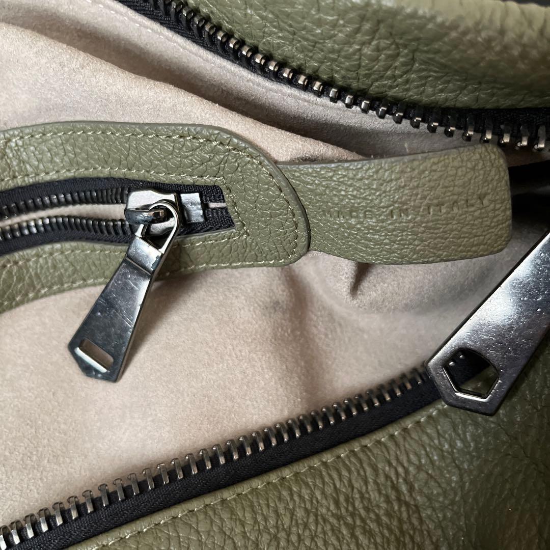 AUDEMARS PIGUET カーキ　レザー　ボストンバッグ