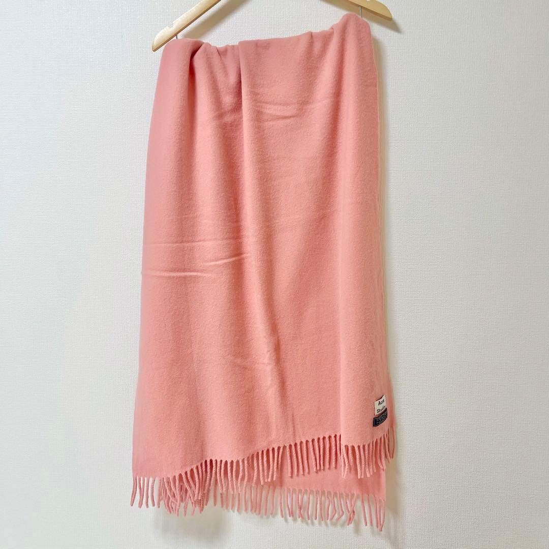美品　Acne Studios ウール 100% ピンク　ストール　マフラー
