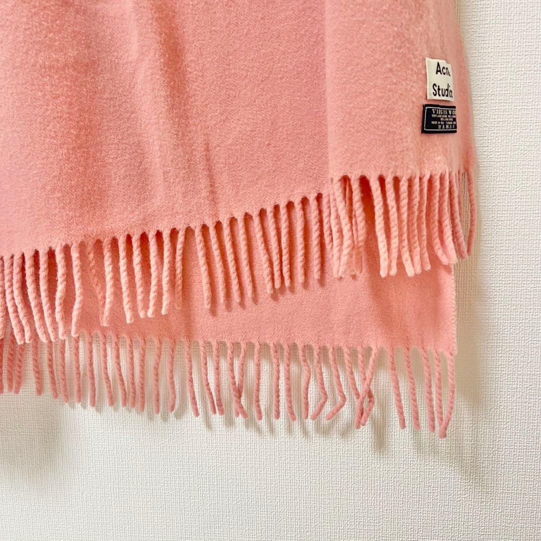 美品　Acne Studios ウール 100% ピンク　ストール　マフラー