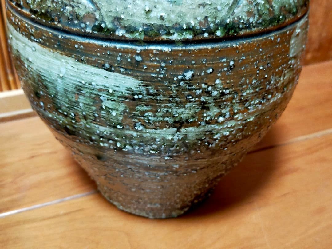 ♥値下げ！信楽　檜垣文　壷　壺　花瓶　花器　骨董　古玩