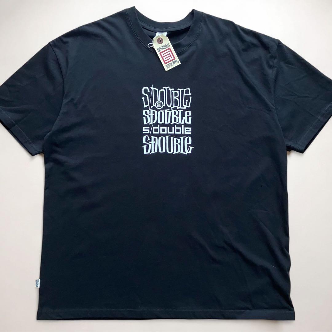 【XL】黒 S/DOUBLE エスダブル 半袖Tシャツ 新品 【国内未発売】
