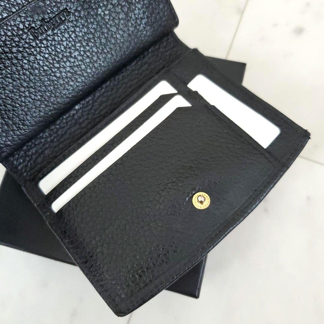 もう手に入らない！ 美品 バーバリー 折り財布 がま口 ノバチェック 黒 レア