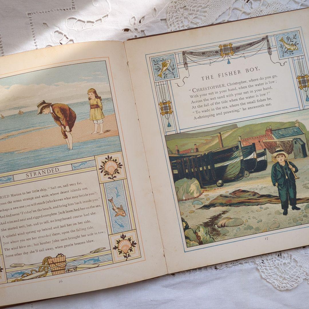 稀少1881年アンティーク絵本 児童書 洋書古書 ヴィクトリアン ヴィンテージ