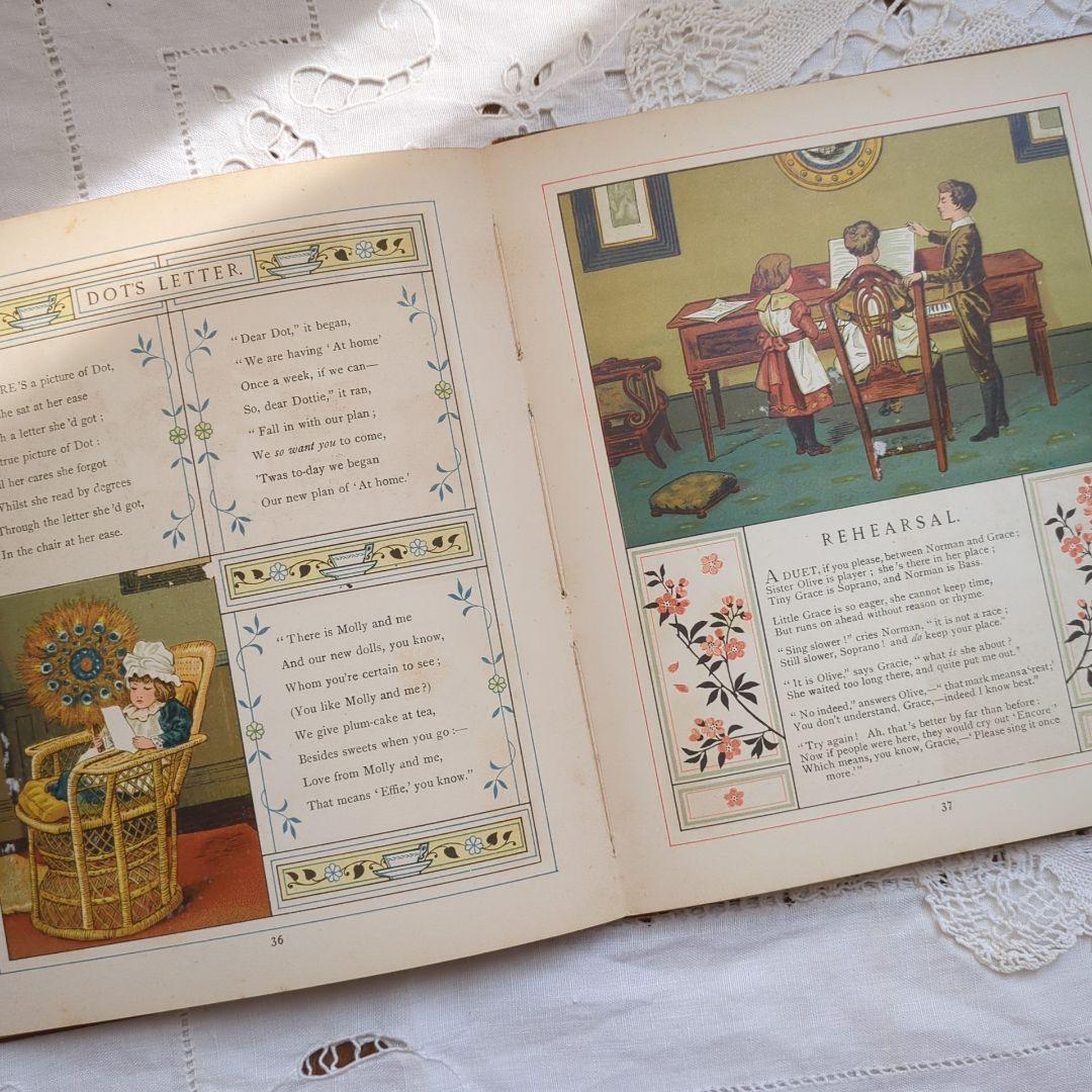 稀少1881年アンティーク絵本 児童書 洋書古書 ヴィクトリアン ヴィンテージ