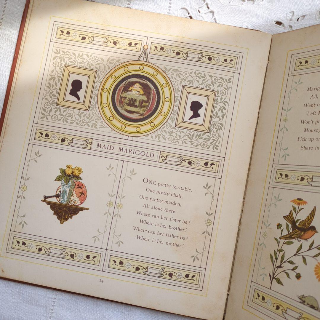 稀少1881年アンティーク絵本 児童書 洋書古書 ヴィクトリアン ヴィンテージ