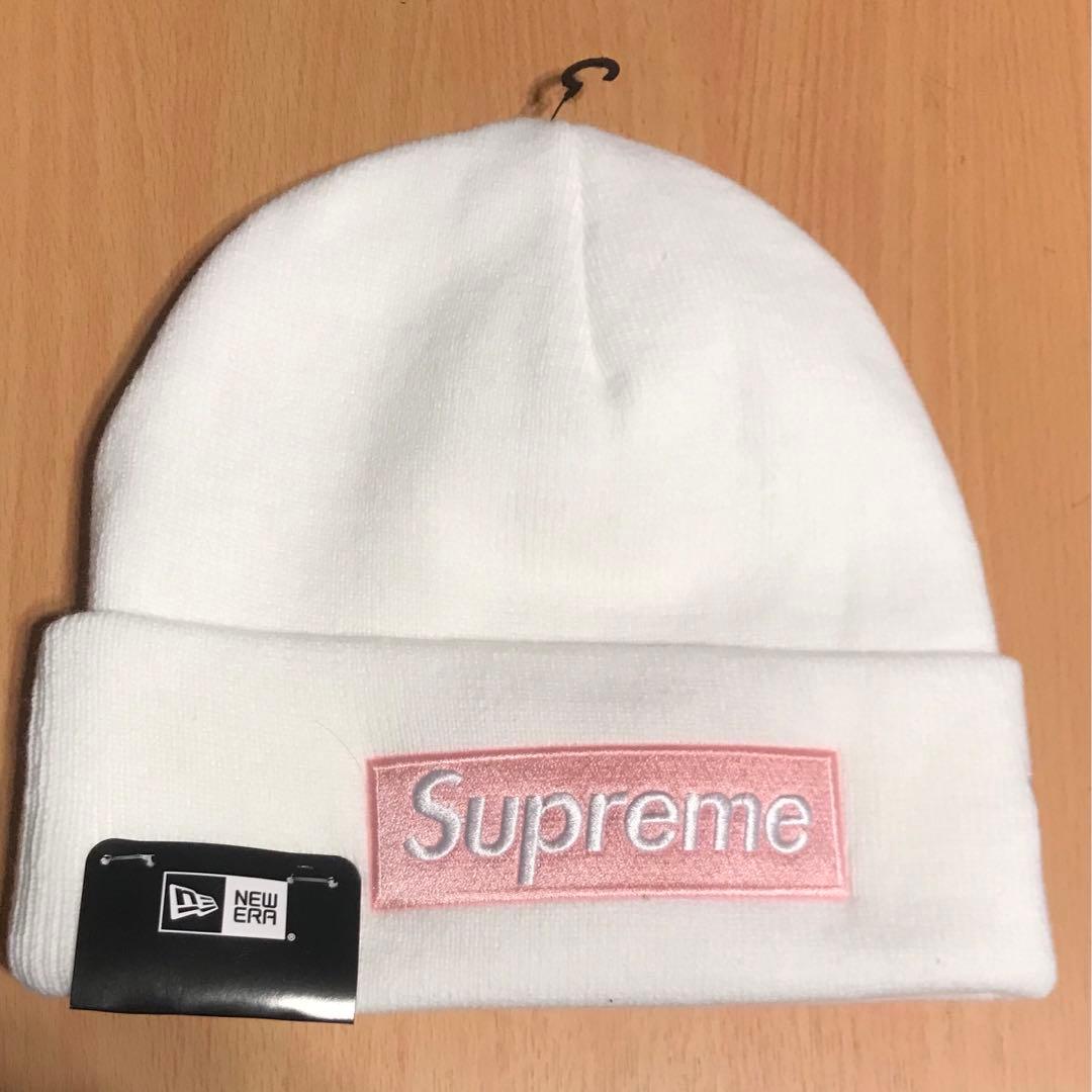 シュプリーム　ニューエラ　New Era Box Logo Beanie 白25