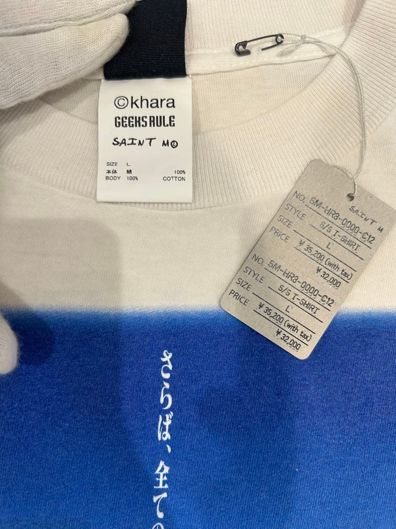 トップス SAINT Mxxxxxx EV_SS TEE/BLUE