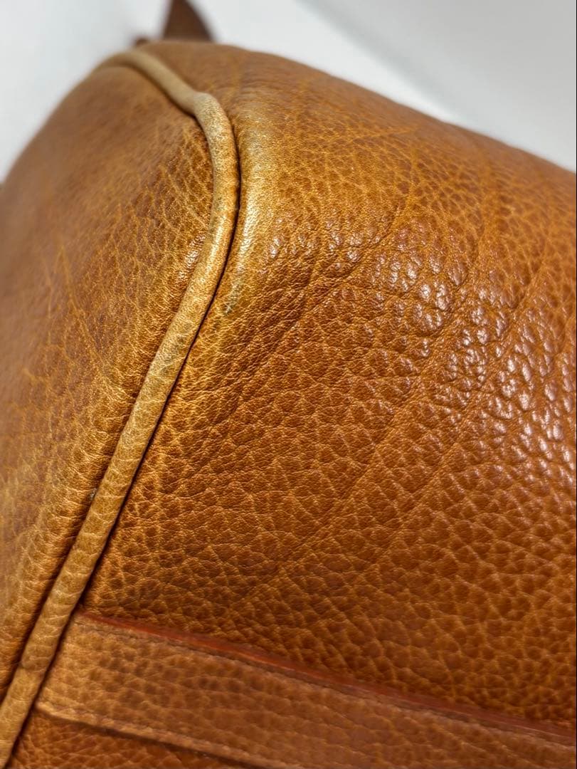 ラルフローレン（Ralph Lauren）レザー　ミニボストンバッグ　ブラウン