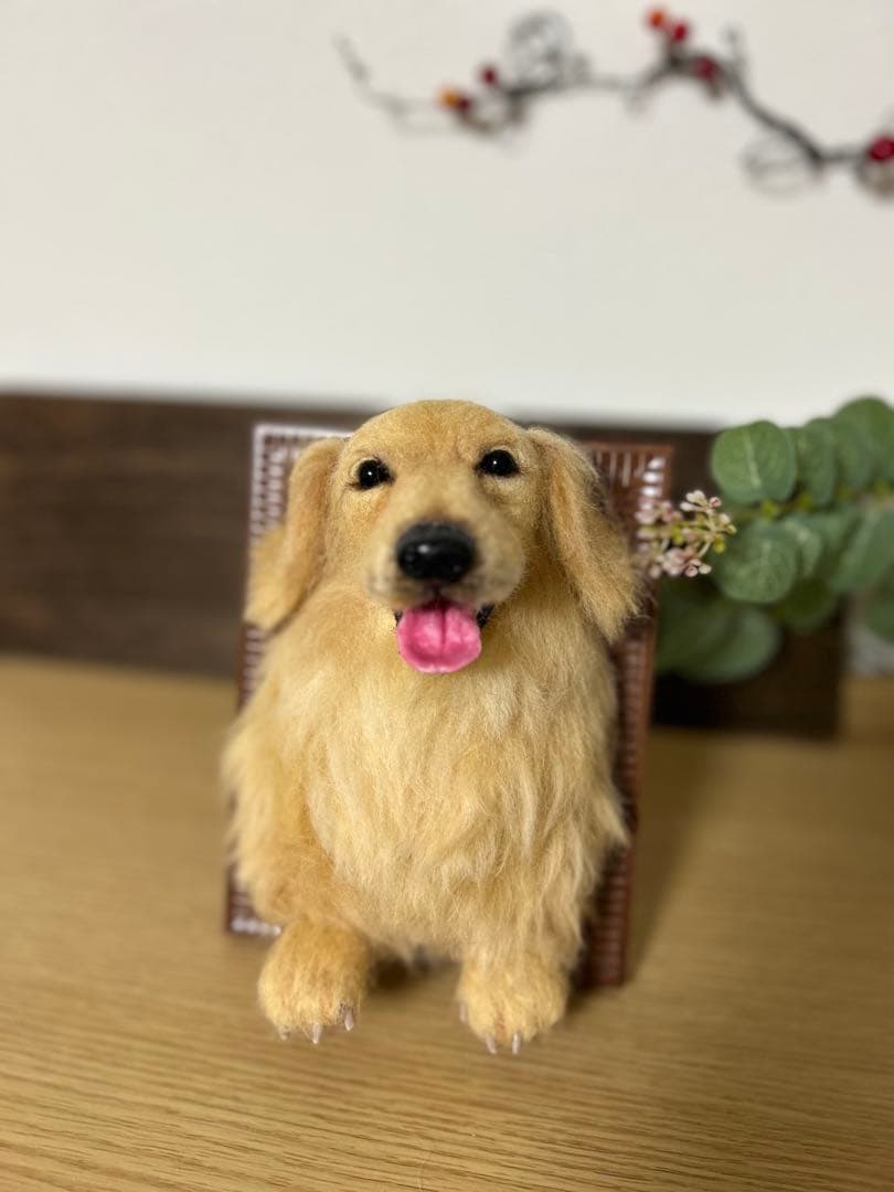 羊毛フェルト ゴールデンレトリバー