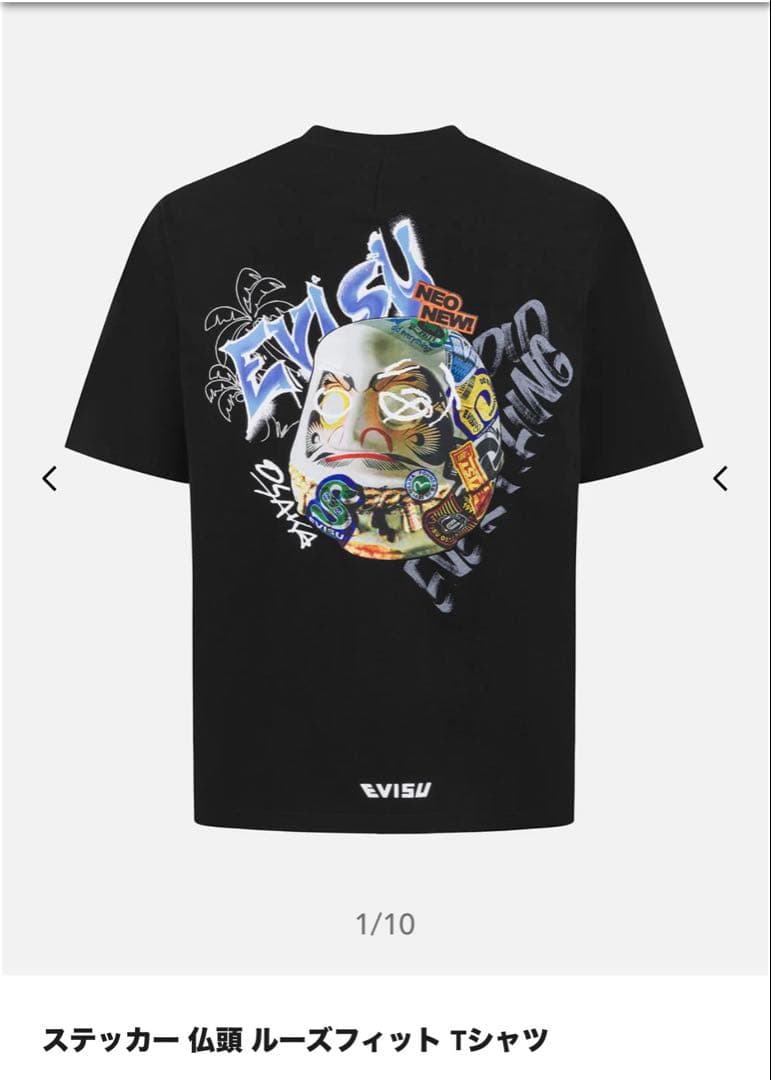 エヴィス　EVISU Tシャツ　仏頭