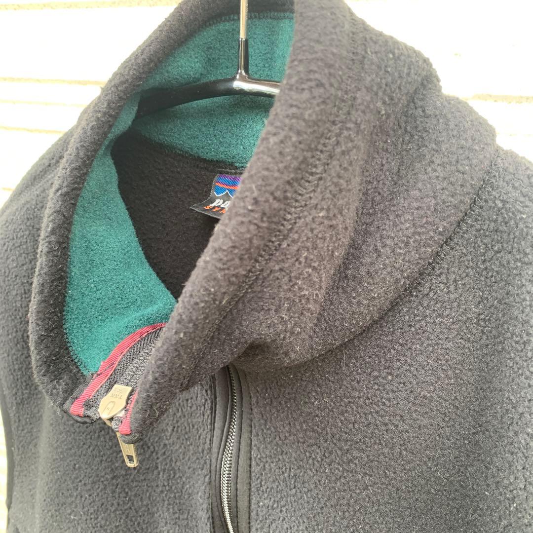 90s USA製 patagonia パタゴニア フリースベスト ブラック M