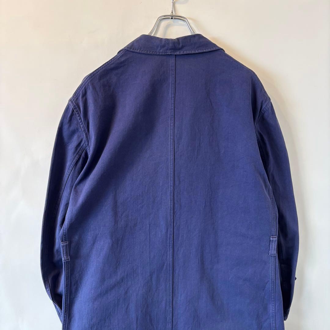 〜60s ヴィンテージ フレンチ ワークコート ユーロ ビンテージ 古着 ブルー