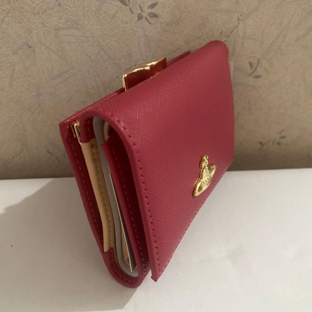新品未使用 Vivienne Westwood 三つ折り財布　ピンク