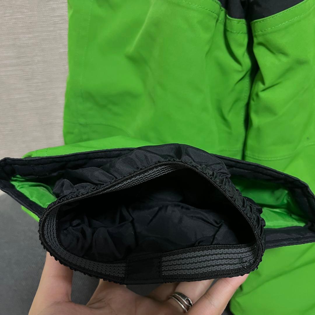 美品 BURTON バートン キッズ スノー ウェア ビブ グリーン 4T