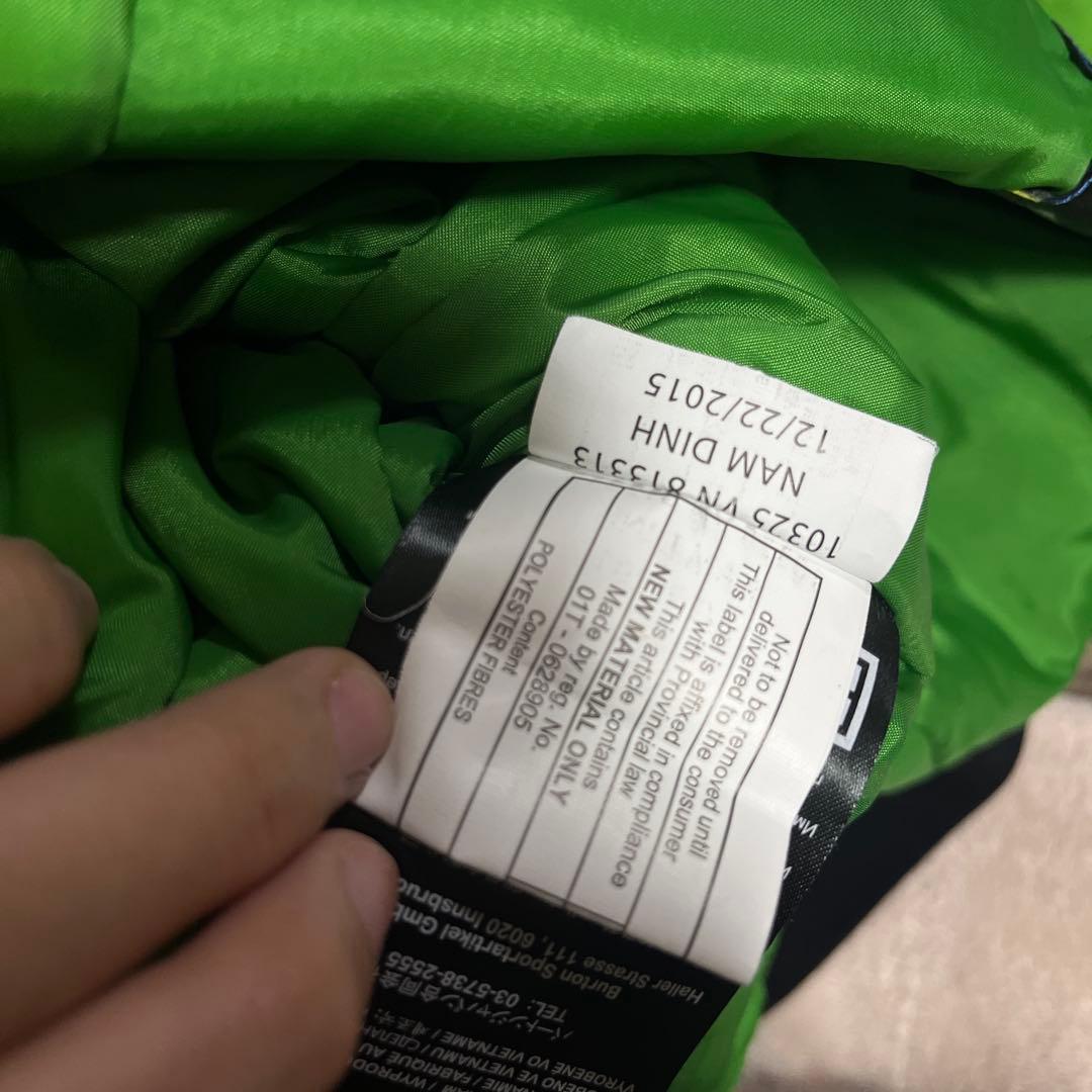 美品 BURTON バートン キッズ スノー ウェア ビブ グリーン 4T
