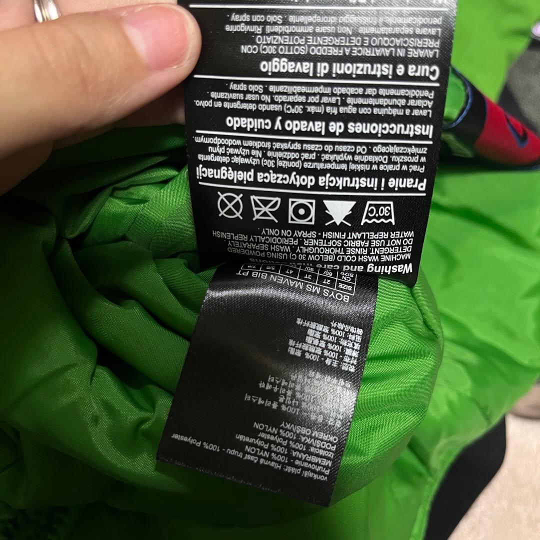 美品 BURTON バートン キッズ スノー ウェア ビブ グリーン 4T