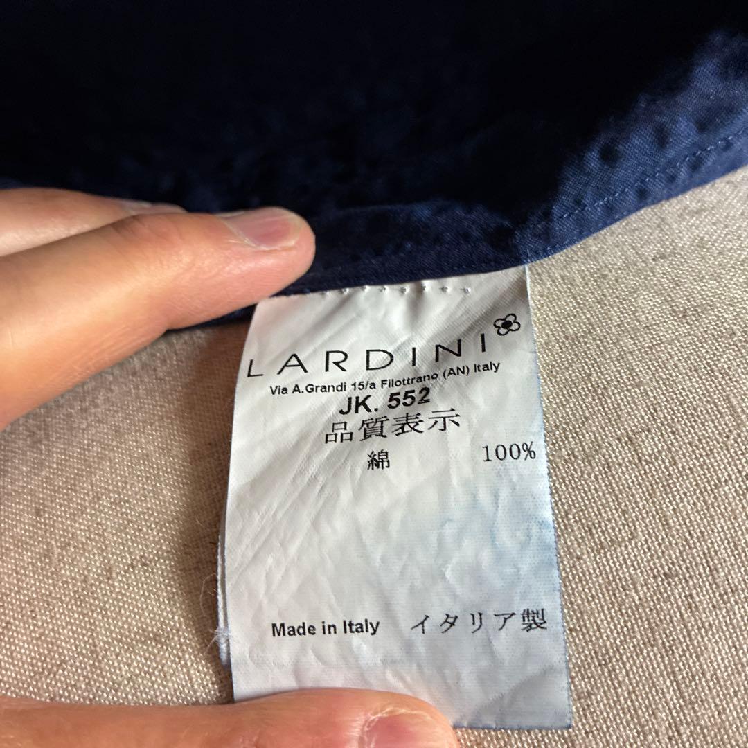 レア品　ラルディーニ　 LARDINIネイビー　シャツジャケット