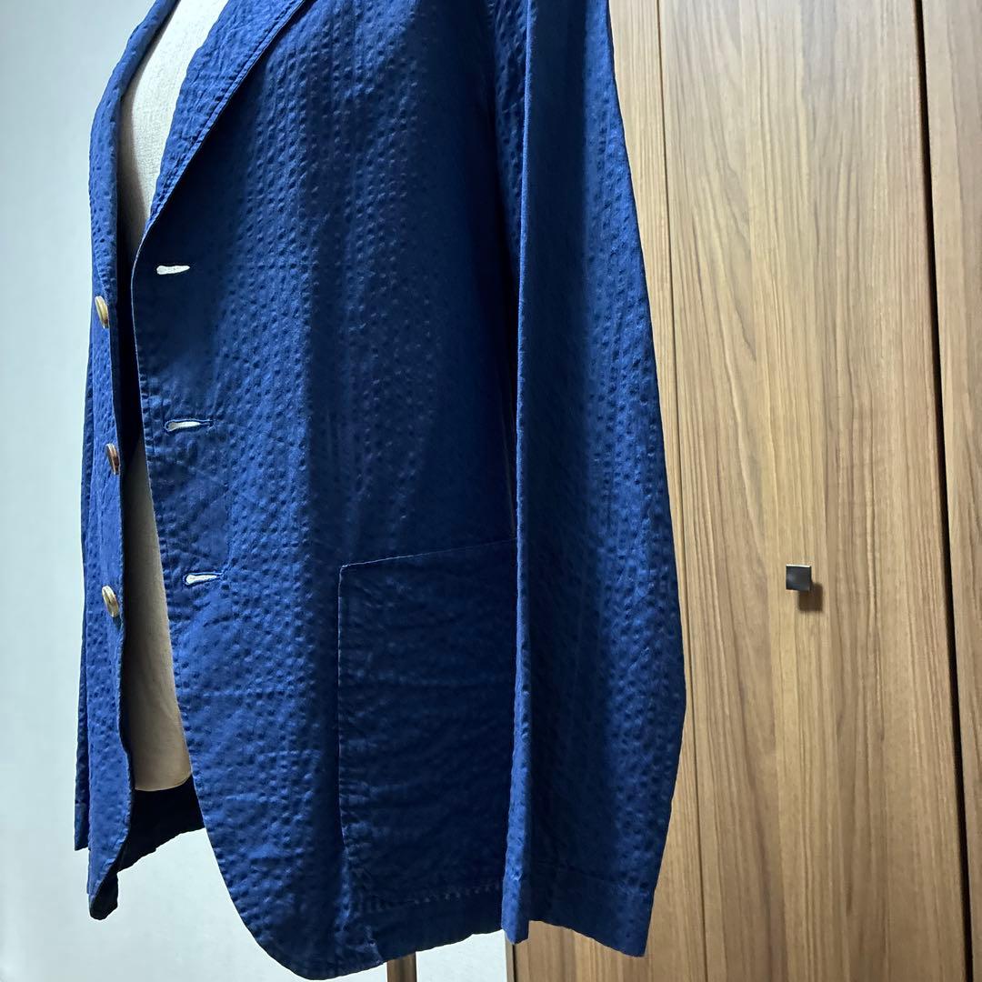 レア品　ラルディーニ　 LARDINIネイビー　シャツジャケット