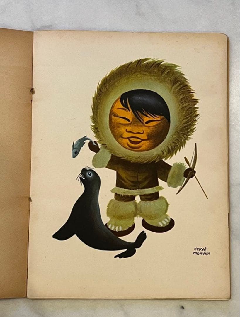 フランス　エルベ モルバン　絵本 NOUK LE PETIT ESQUIMAU