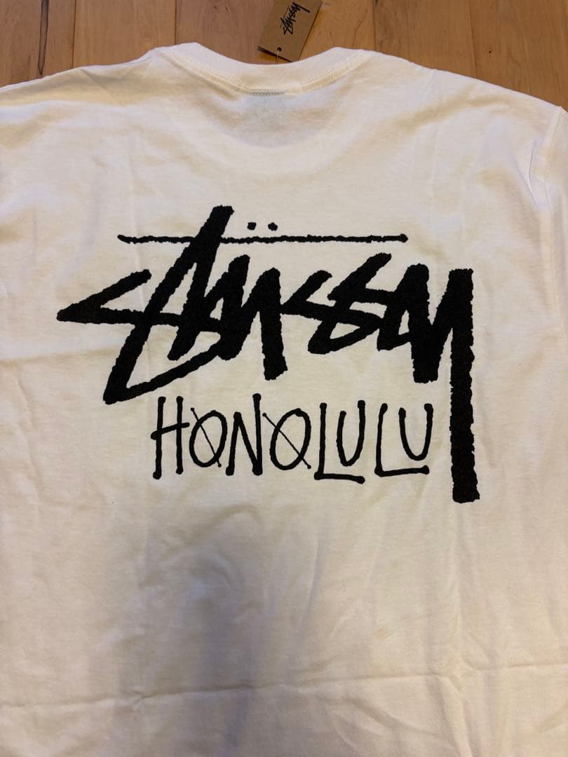 【新品未使用・ステッカー付き】Stussy HONOLULU Tシャツ 白