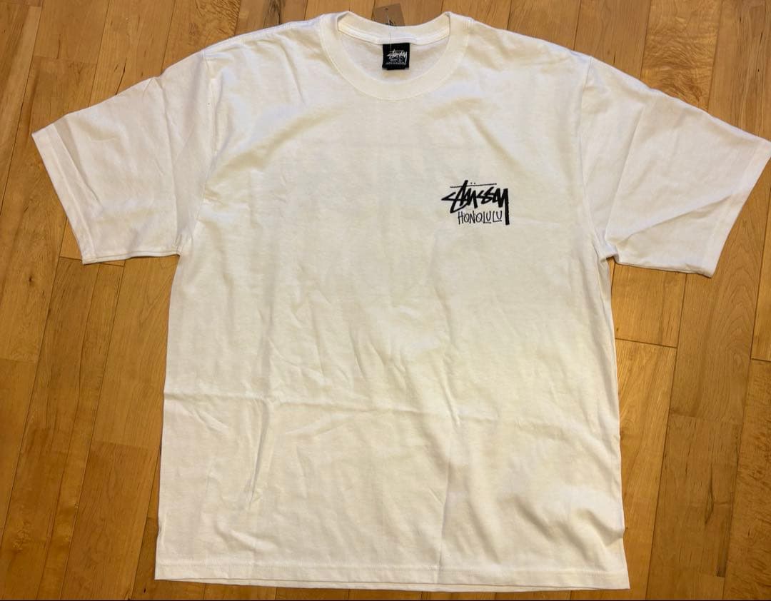 【新品未使用・ステッカー付き】Stussy HONOLULU Tシャツ 白