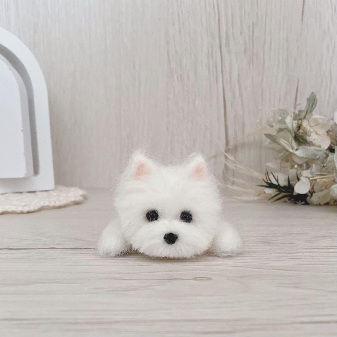月 moon ☽⋆゜様　こどもの日　五月人形　羊毛フェルト　犬