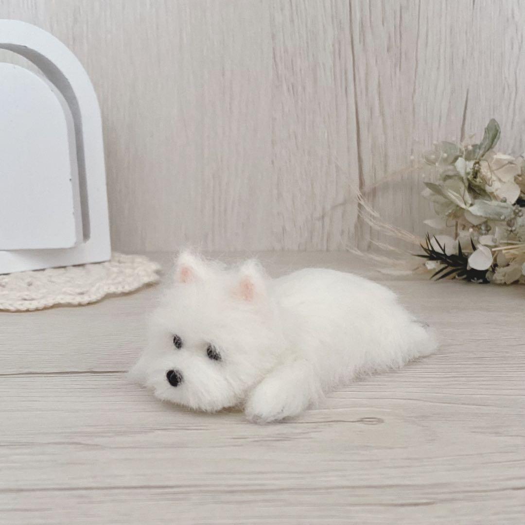 月 moon ☽⋆゜様　こどもの日　五月人形　羊毛フェルト　犬
