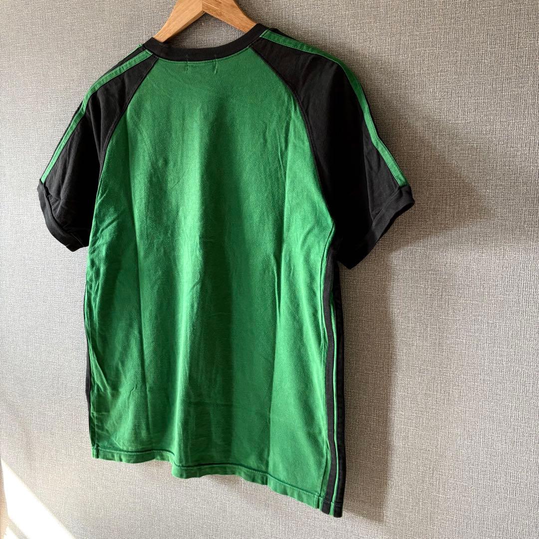 80s 90s adidas トレフォイルロゴTシャツ パイピング