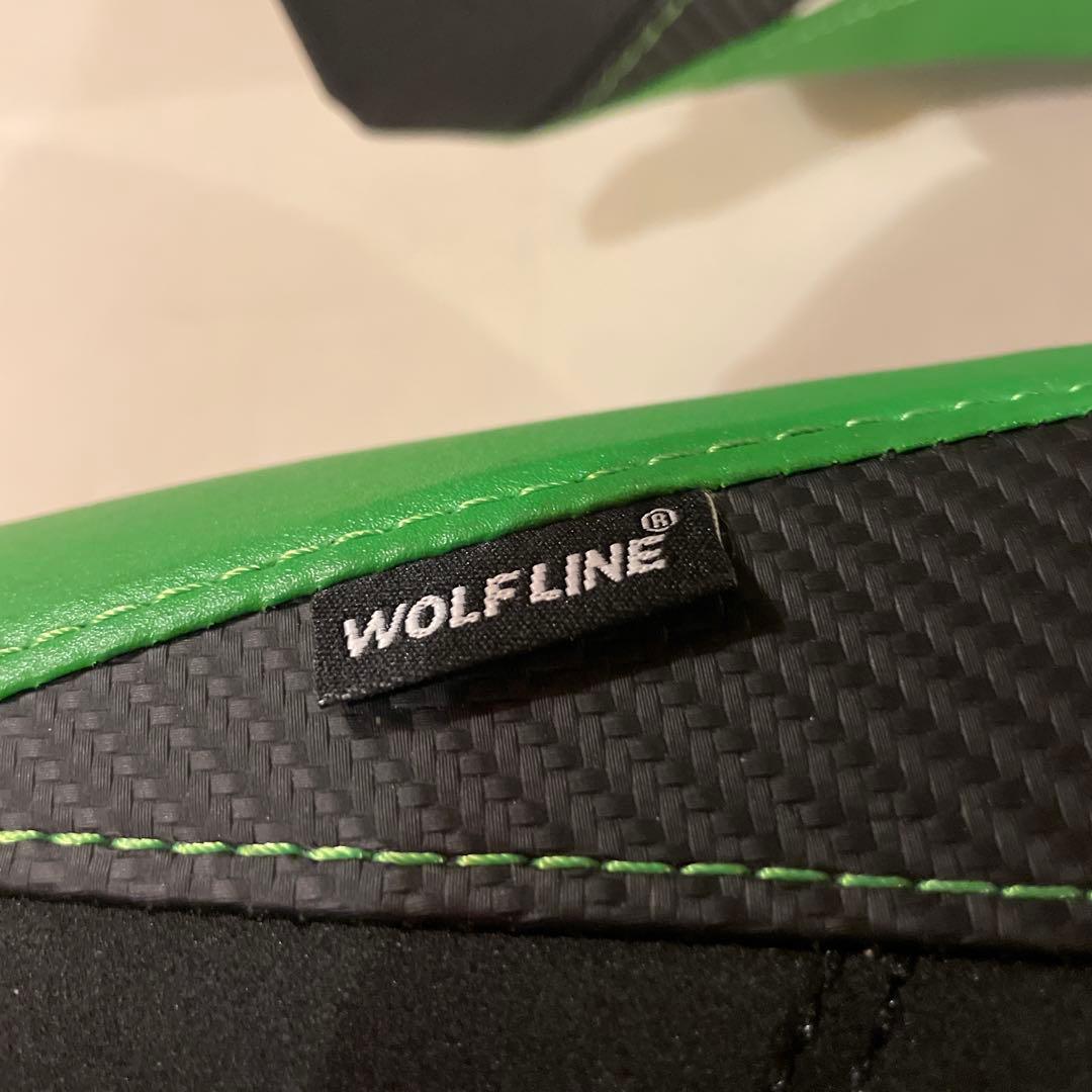 WOLF LINE バイク用シート 黒/緑
