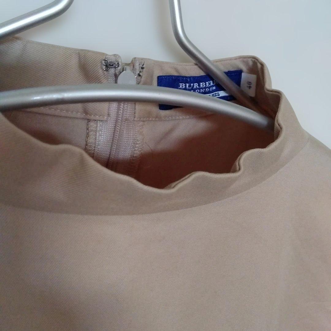 BURBERRY ノースリーブ ノバチェック柄 ドッキングワンピース　40