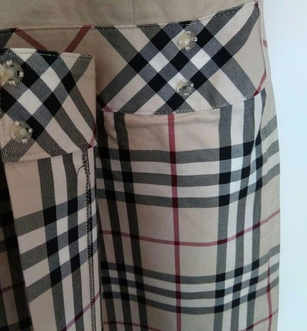 BURBERRY ノースリーブ ノバチェック柄 ドッキングワンピース　40
