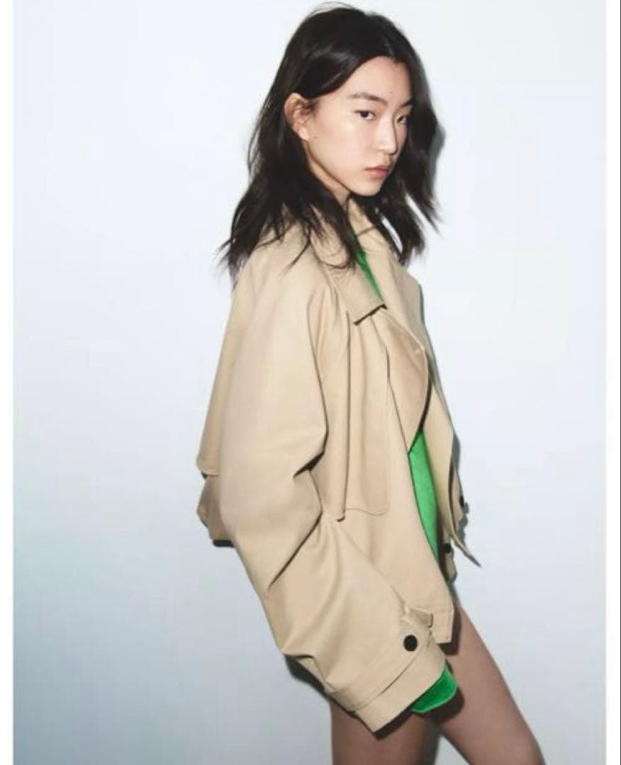 ☺*︎様 タグ付き新品★ZARAのショートバルーントレンチコート★Mサイズ★コム