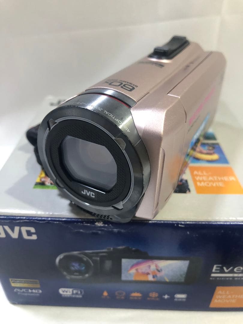 【中古】JVC Everio ビデオカメラ 本体 ピンク