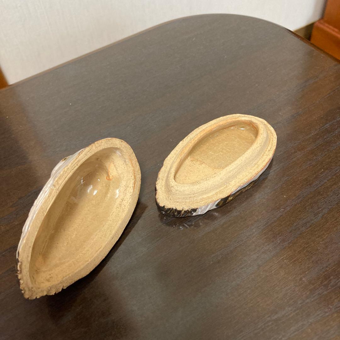 鶴陶器【茶道具香合】