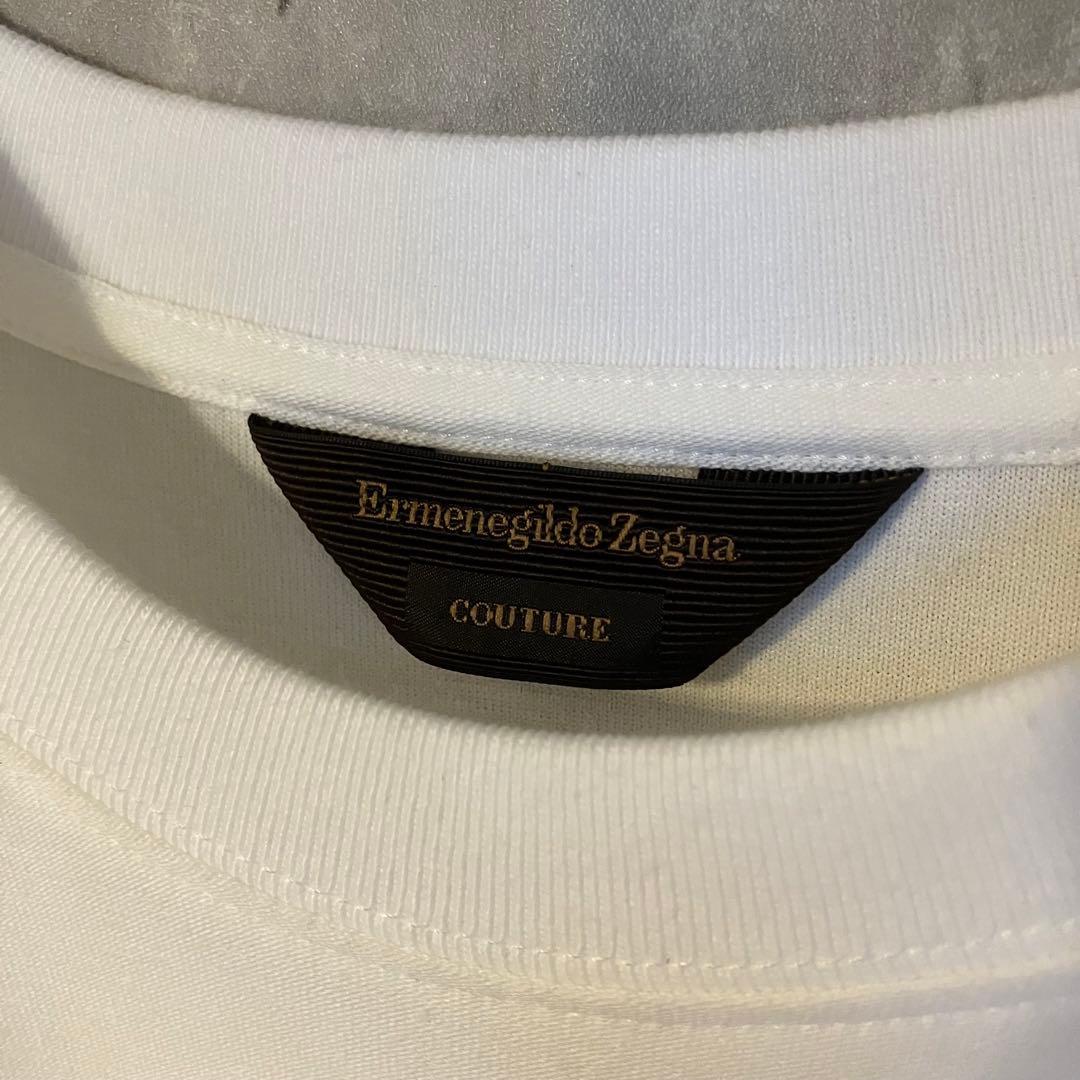エルメネジルド ゼニア クチュール⭐︎デザイン白Tシャツ