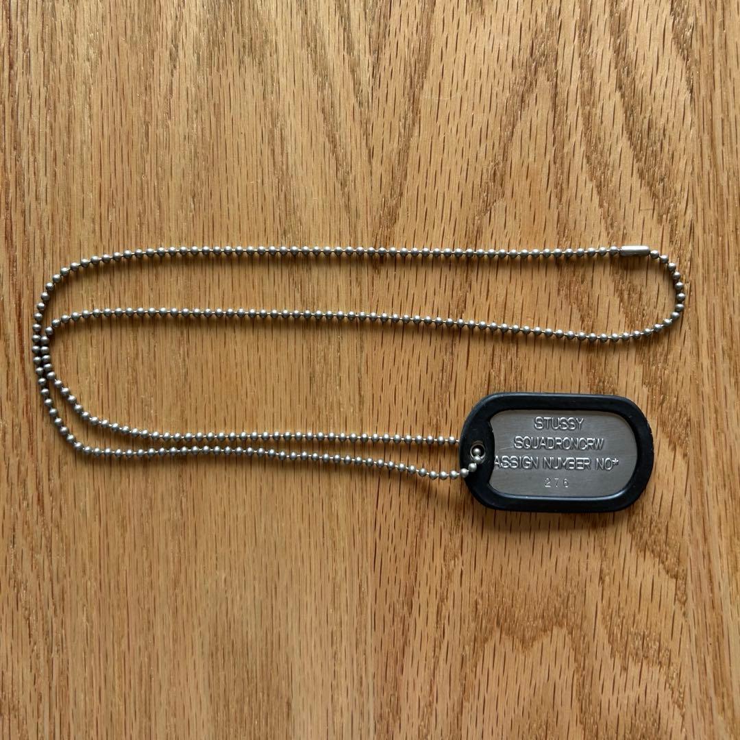 非売品　STUSSY SQUAD CREW DogTag シリアルNo有り