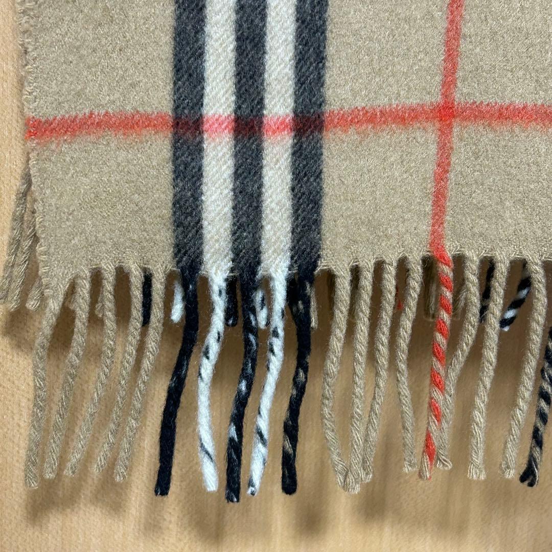 バーバリー　マフラー PURE CASHMERE ノバチェック