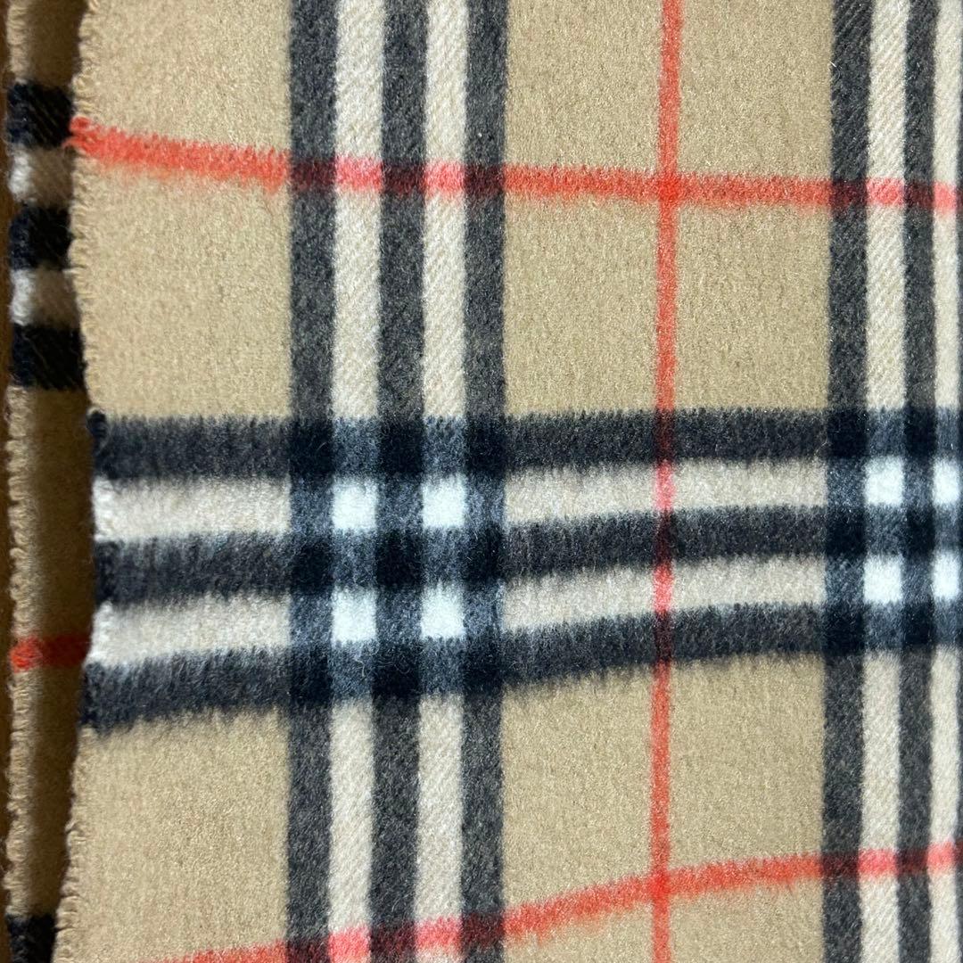 バーバリー　マフラー PURE CASHMERE ノバチェック