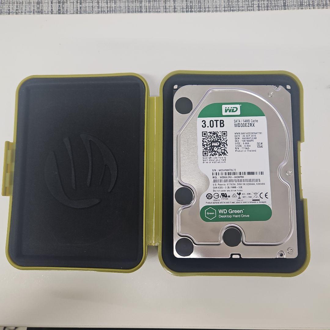 0h WD Green 3TB デスクトップハードドライブ 新品HDD