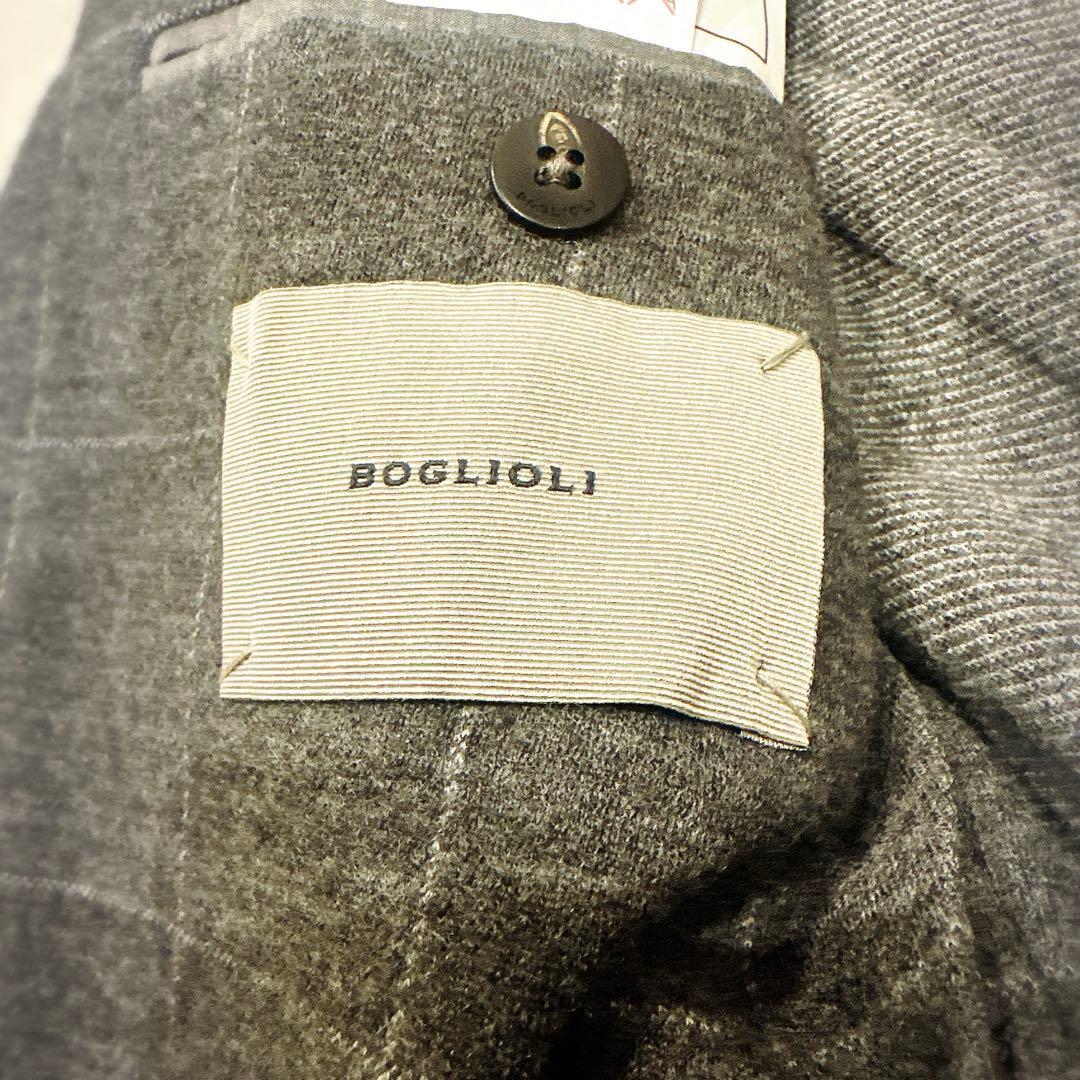 BOGLIOLI DOVER 44 S ウール チェック テーラードジャケット