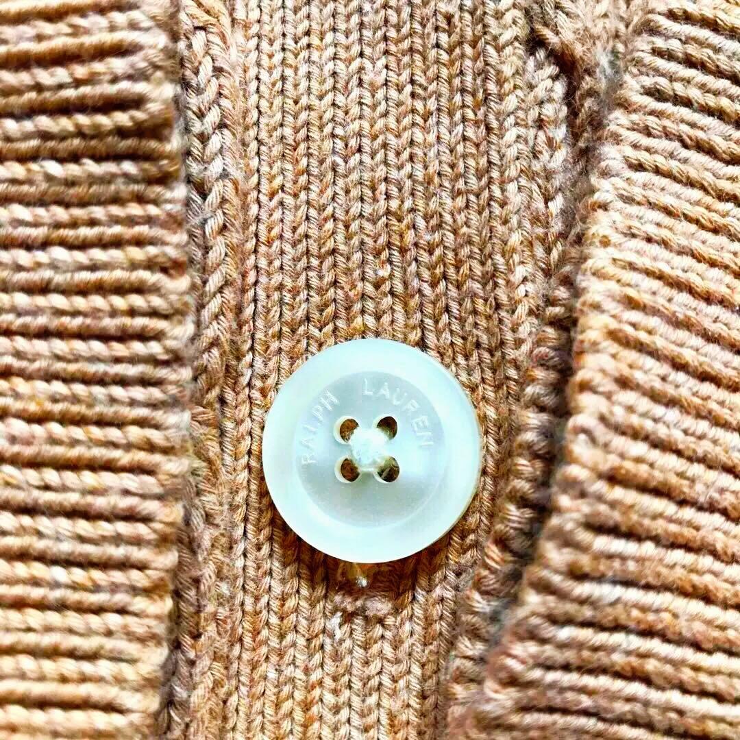 ポロラルフローレン 洗える コットン　ケーブル　ニット　カーディガン ポニー刺繍
