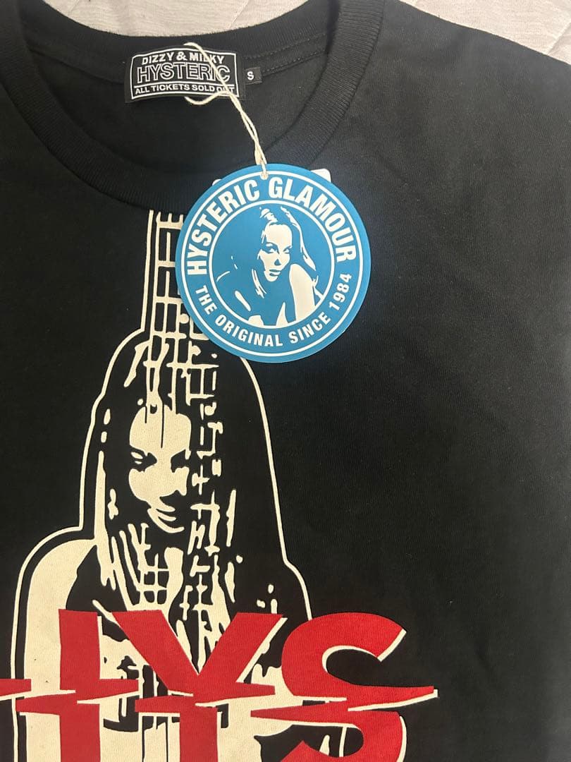 新品　ヒステリックグラマー　FLYING V ノースリーブTシャツ　黒Sサイズ