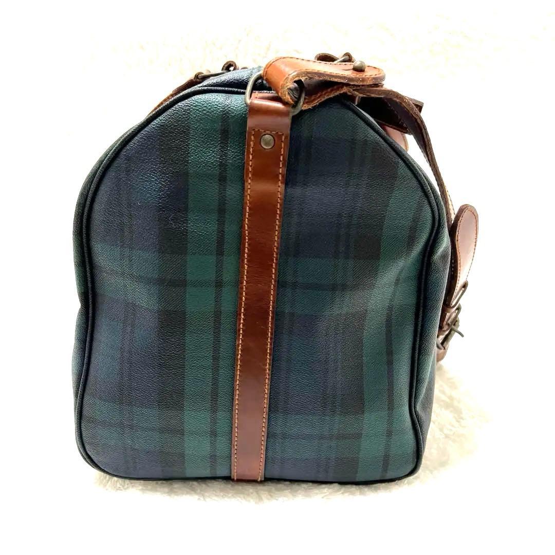 美品✨RALPH LAUREN ボストンバッグ 特大 ブラックウォッチ 2way